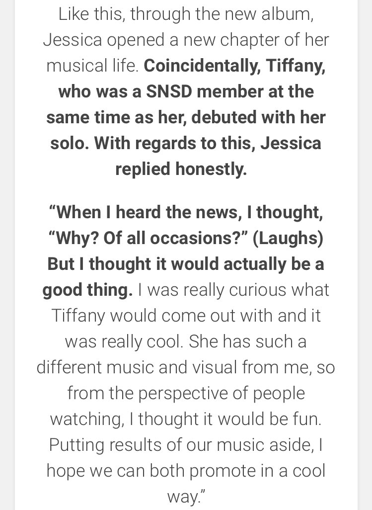 however, this was proven to be false thanks to @/SonexStella. stella is a reliable sone (SNSD fan) who has done translations for YEARS. after finding the original korean article, it was revealed that allkpop mistranslated and took jessica’s words out-of-comtext