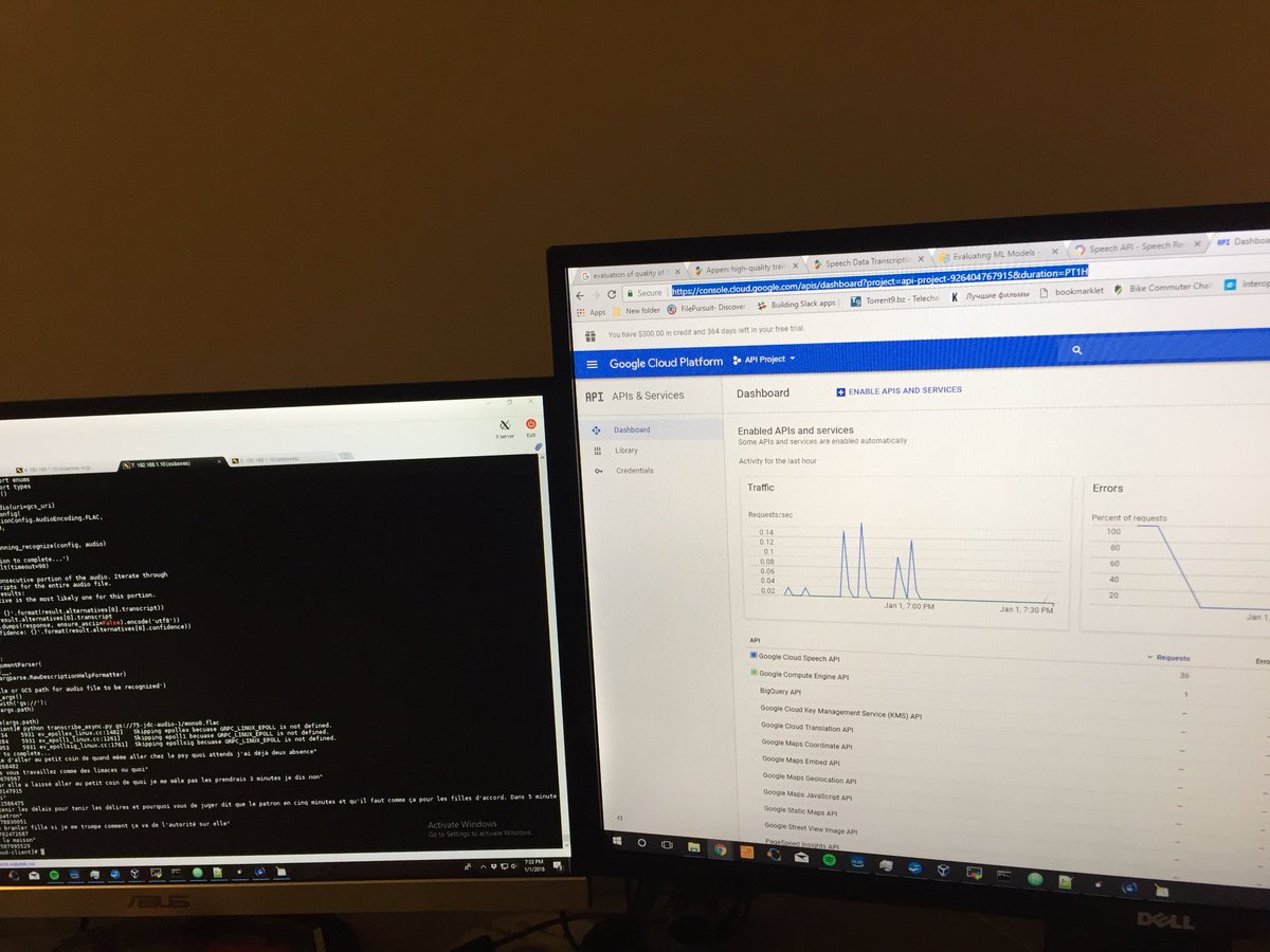 The1JDC's tweet image. Great start to 2018. Evaluating #Googlecloud #SpeechAPI #AI on a French dataset. For the astute the results are just ok. Thus the need for human beings to augment the quality (and create better training data) for a bit longer.