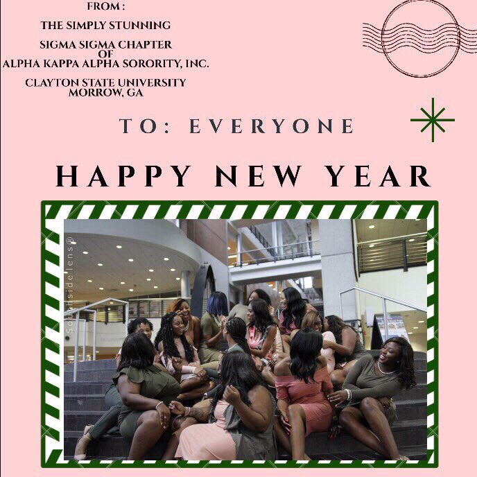 SigmaSigmaAKA_'s tweet photo. We wish you all a successful year on putting your dreams &amp; goals into action. 2018 will be one for the books . Have a Simply Stunning New Year 💕💚 https://t.co/MpgARNmx6W