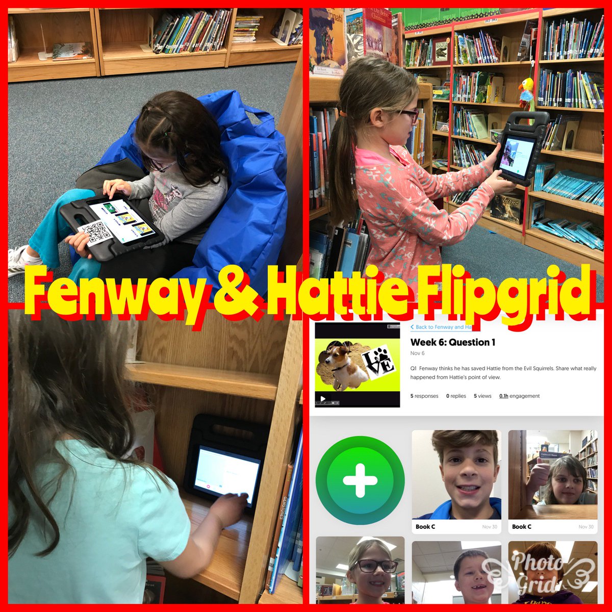 Amy_Kincaid_'s tweet image. We ♥@Flipgrid at the @OgleElem Library! #GRA17 #GRAfenway