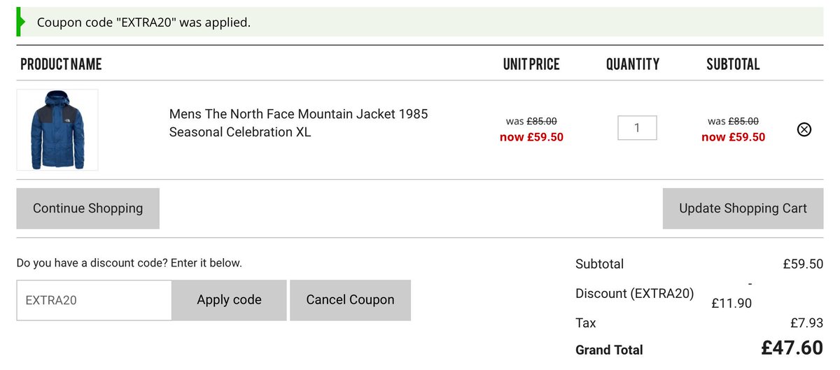 north face coupon code 2018