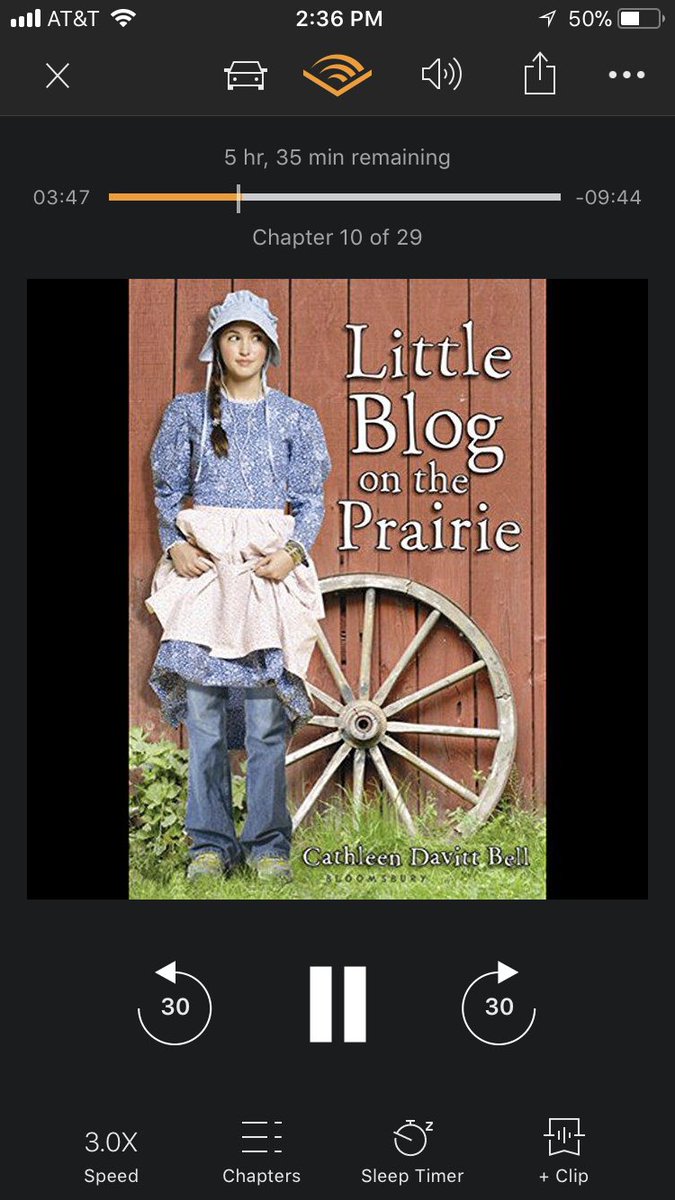Spacedkane's tweet photo. 7th year in a row I start my year’s reading listening to @CDavittBell’s “Little Blog on the Prairie” narrated by @tplummer76 https://t.co/w8bDULOaqv