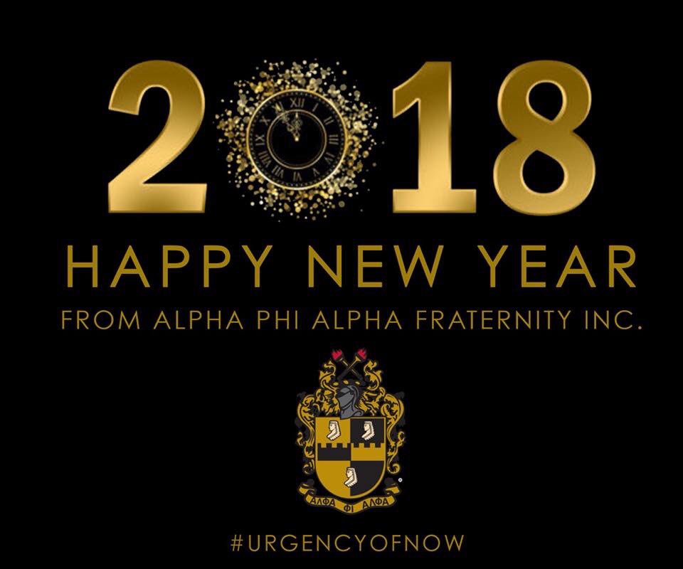 Happy New Year from the men of Alpha Phi Alpha Fraternity, Inc. 2. 9:57 PM ...