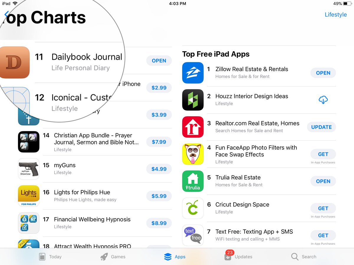 DailybookApp's tweet image. Thanks for making Dailybook Journal 11th in Top Paid iPad.

itunes.apple.com/us/app/dailybo…

#journal #diary