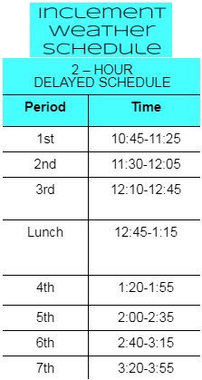 chhs_studentgov's tweet photo. here's the adjusted schedule for tomorrow!! https://t.co/Ai2ZuIiGdm