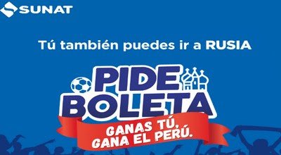 ConcursaPeru's tweet photo. Gana uno de los 14 paquetes dobles al Mundial de Fútbol #Rusia2018. Todos los detalles aquí #sorteo #concurso #sunat #Perú https://t.co/Ew8JfbvtQE https://t.co/8dfyXlGzwW