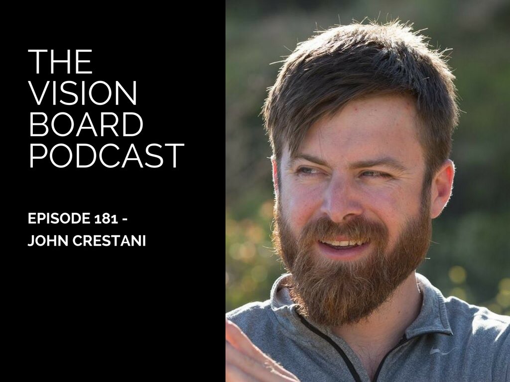 VisionBoardPod's tweet image. @JohnCrestani is our special guest on the podcast. Check out the episode at thevisionboardpodcast.com/podcasts-2018