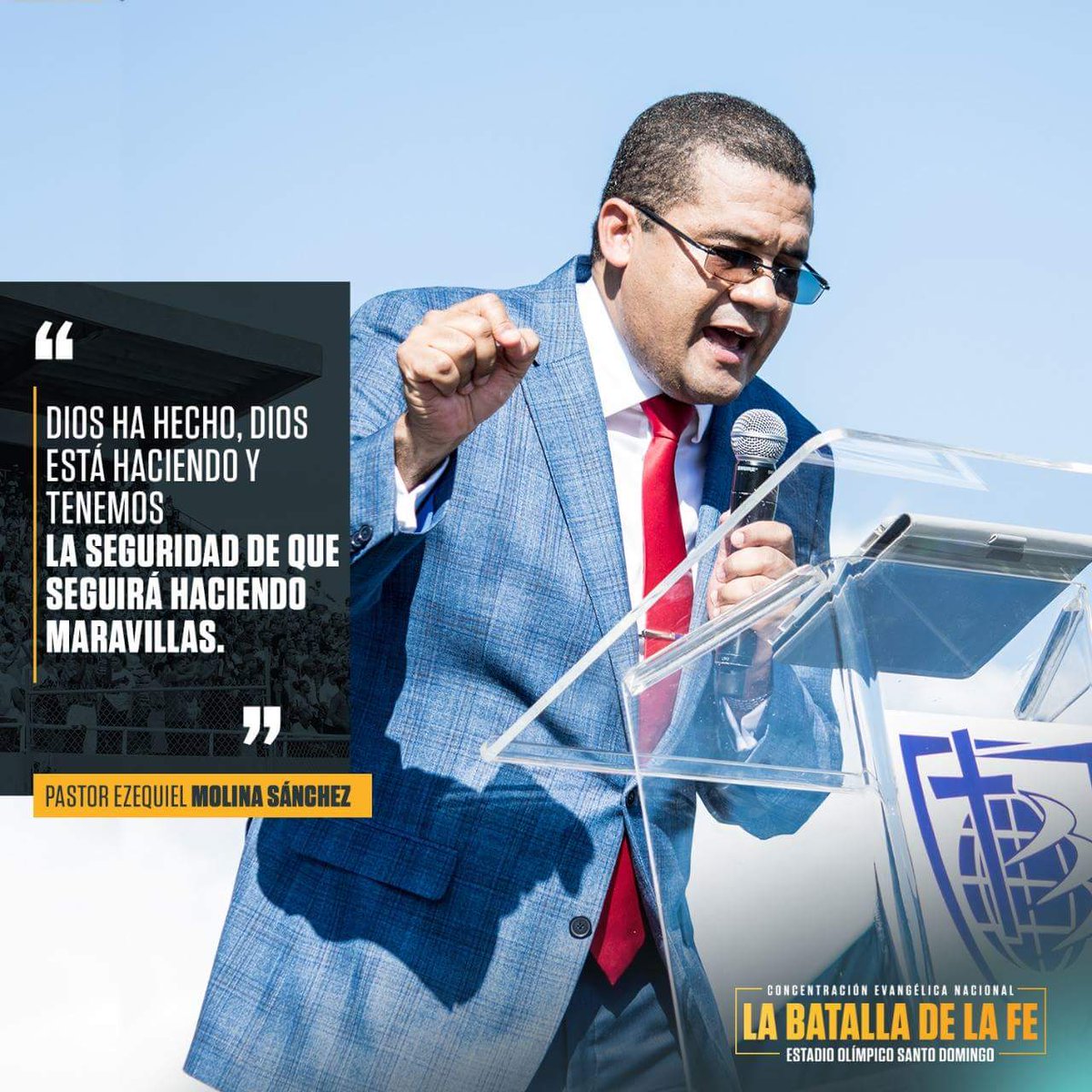 LaBatalladeFe's tweet photo. Dios ha hecho, Dios está haciendo y tenemos la seguridad de que seguirá haciendo maravillas. - @EzequielMJr
#BatallaDeLaFe2018 #ModeloFalso https://t.co/MbBI0Y0CUO