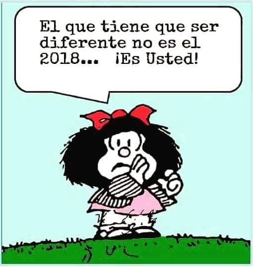El cambio esta en nosotros.
Feliz 2018 y cambiemos.!!!
