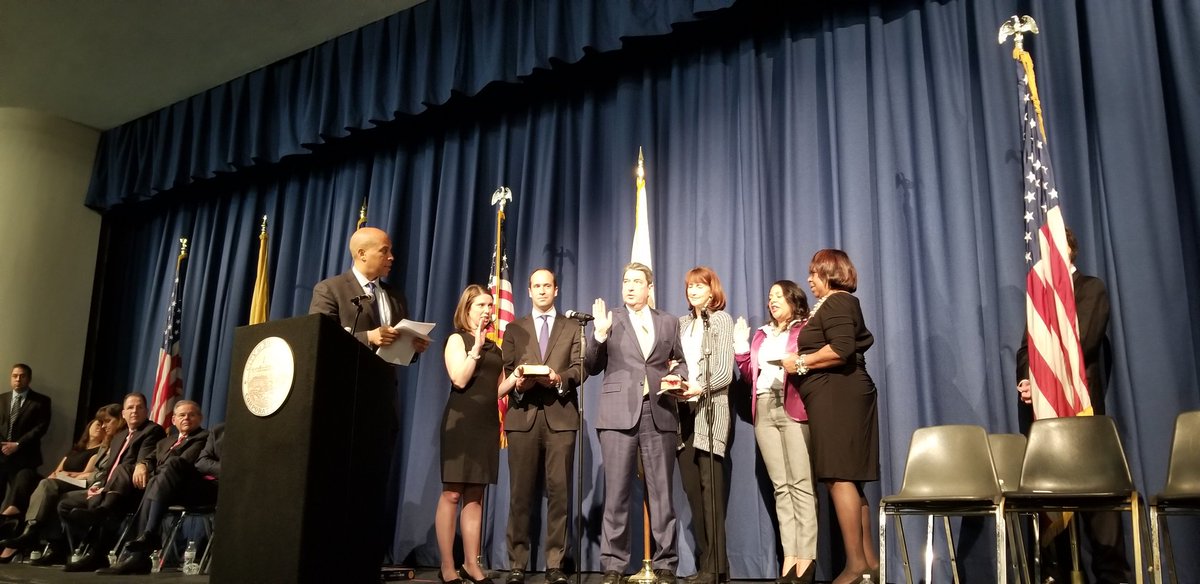 jerrylore's tweet image. Historic day in the @CityofHoboken Mayor @RaviBhalla sworn in today as #Hoboken first Sikh Mayor along with the three Council at Large Jim Doyle, Vanessa Falco and @HobokenEmily Jabbour by US Senator @CoryBooker Congratulations to all and best of luck!