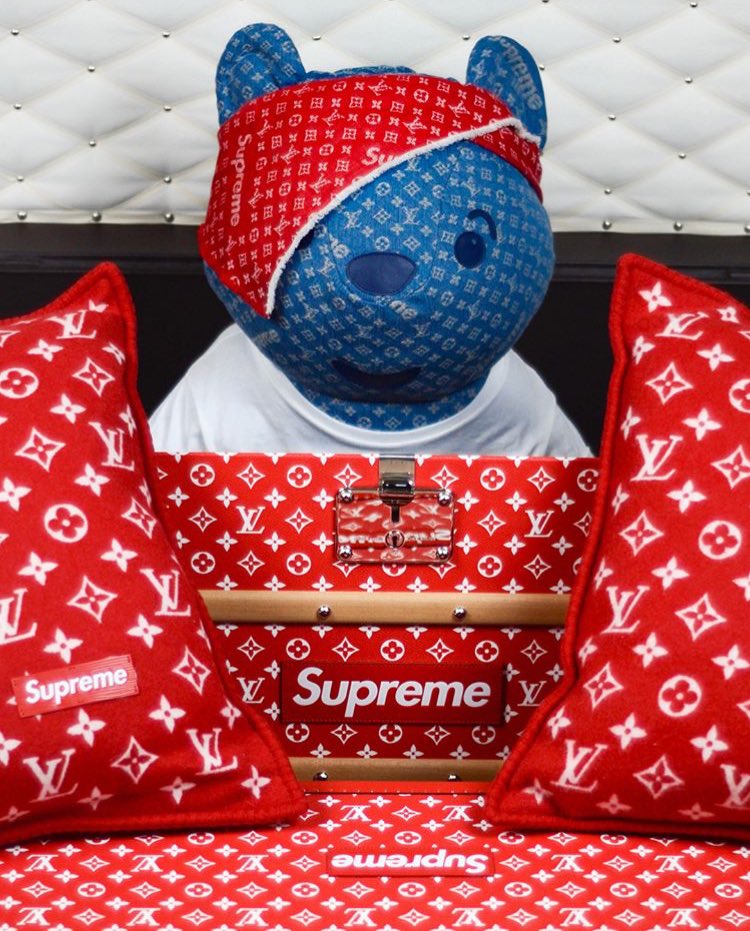 supreme teddy bear ebay