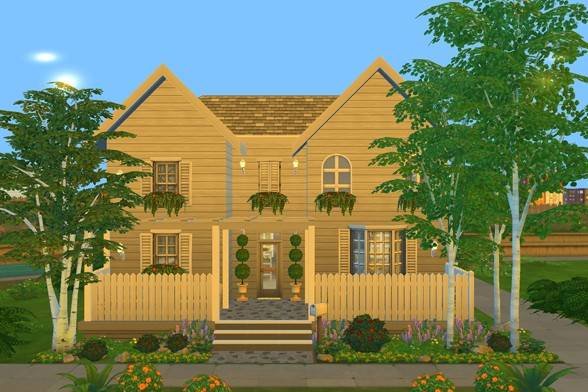 rawrm's tweet image. I just shared the Perfect White Family Home Lot on #TheSims4 Gallery!
