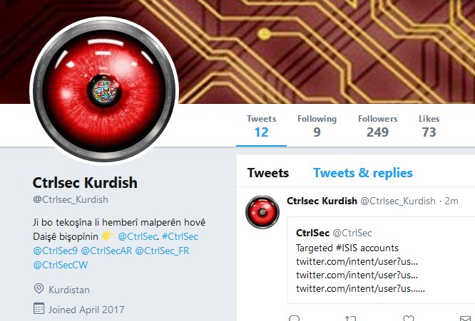 CtrlSec's tweet image. This account is a fraud, impersonating our accounts. 
Please report : 👇

🎯 


@TwitterSupport #OpISIS #OpIceISIS #targets #Ctrlsec