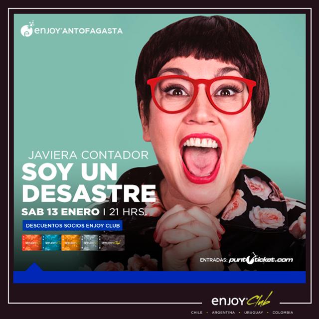Todo lo que una mujer es capaz de hacer por conseguir un novio pasa por la cabeza de Pepa Gaettani. 
Un Show interpretado por:
🤩Javiera Contador "Soy un Desastre"🤩

Estelar que se presenta el Sábado 13 de Enero a las 21:00 horas en Ballrooms
 bit.ly/2pQiI3p