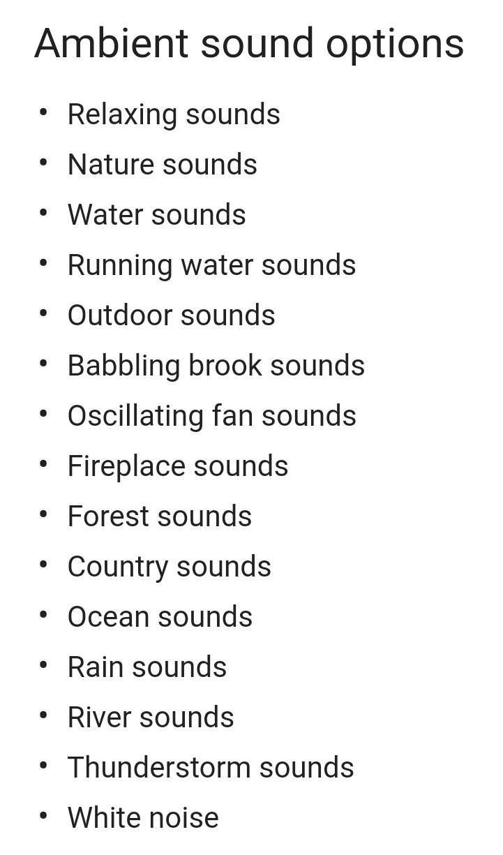 Ledig hvordan Skærm Google Home Tips on Twitter: "A full list of ambient sounds for #GoogleHome  "play babbling brook sounds" https://t.co/vHyXyNS7PR" / Twitter