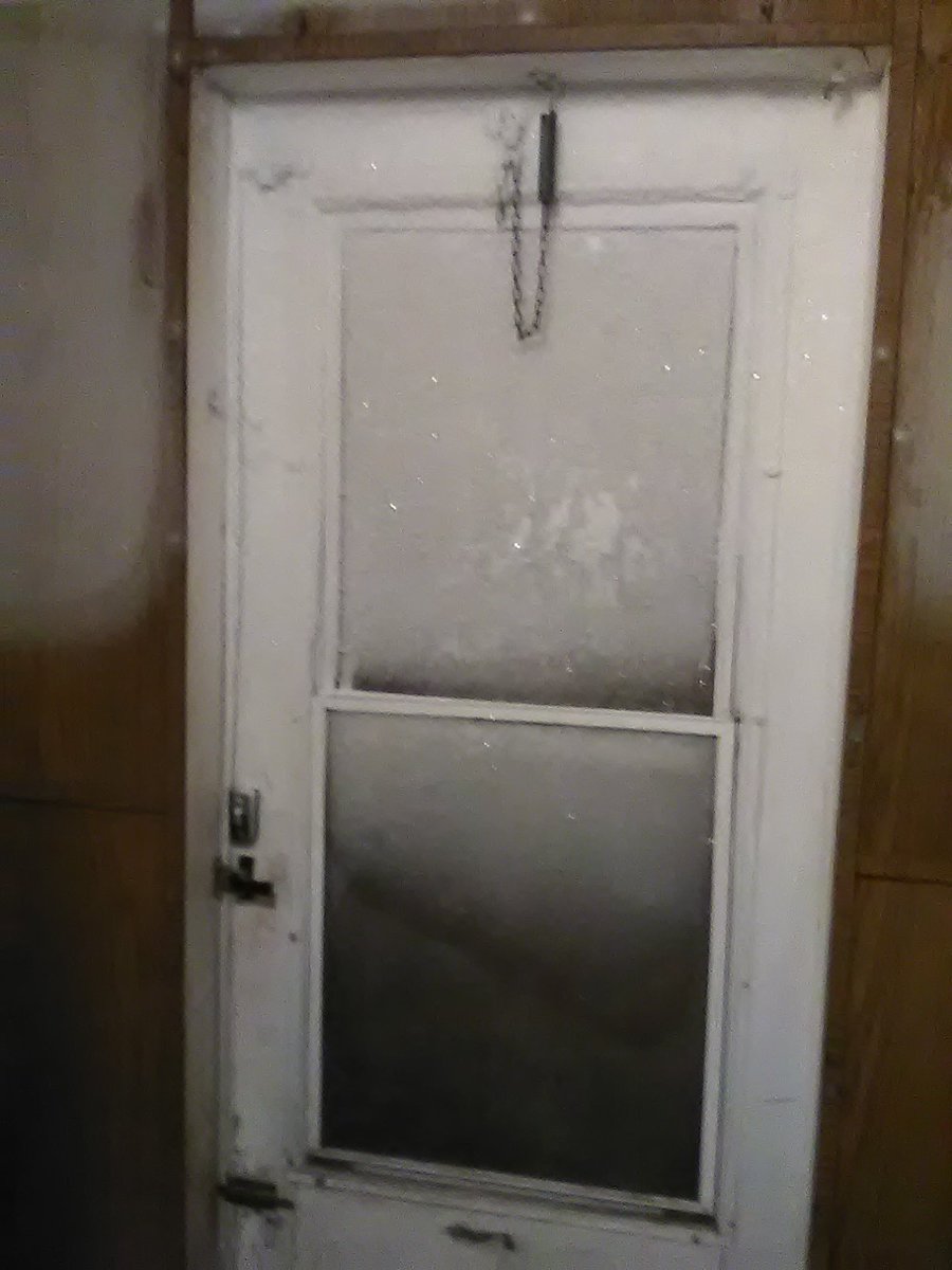 This is what -30degrees looks like. That's the inside of my door.