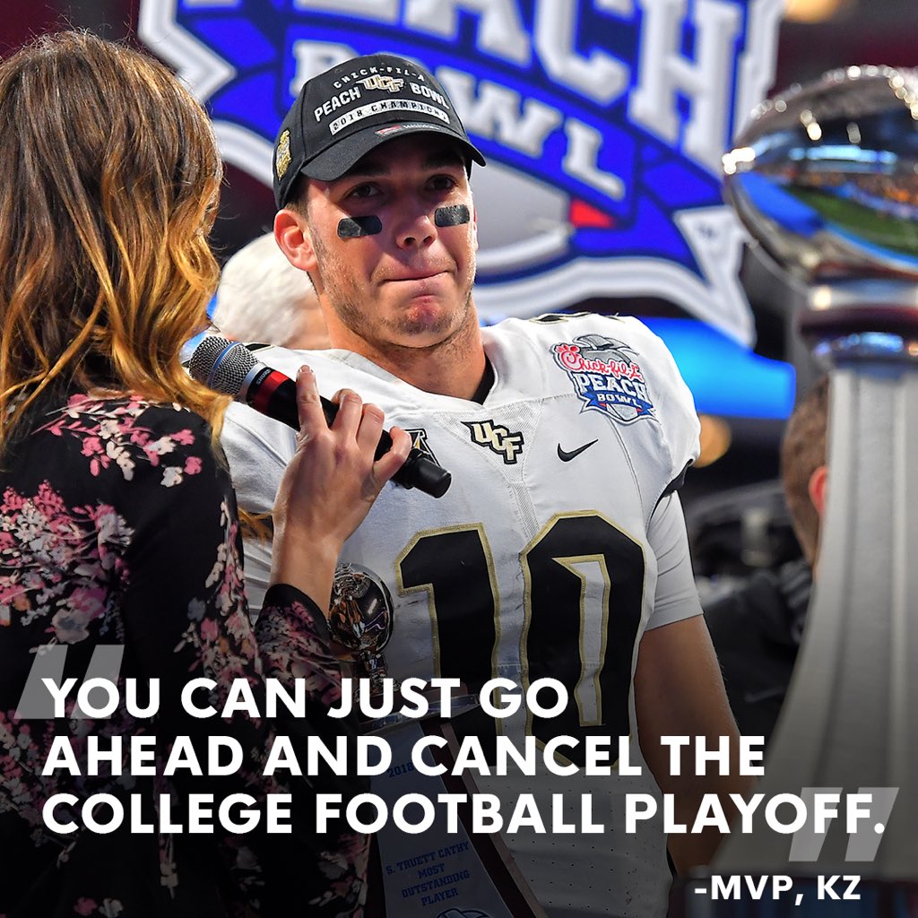 UCF_Football's tweet photo. Is he wrong? 🤔 https://t.co/6V6SNp0vUE