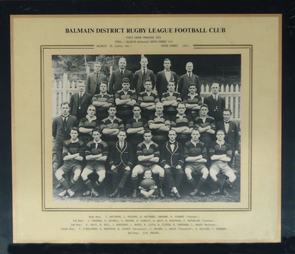 Balmain on Twitter: Balmain started the with premiership that ended the Halloway coaching era. This was followed with another in 1924 under Chook Fraser, who retired in 1926.