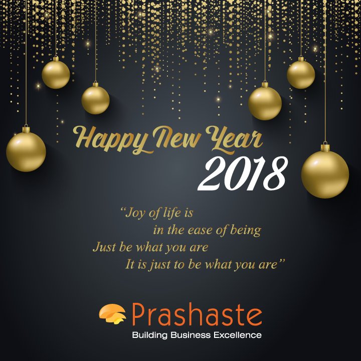 PrashasteIN's tweet photo. Team #Prashaste wishes everyone a very happy and prosperous New Year! #HappyNewYear2018 https://t.co/u5YEWteWKN