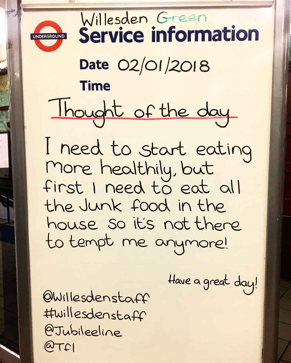 The secret of getting ahead is getting started. Have a great day! 👍🏻😍 <a href="/jubileeline/">👑</a> <a href="/TfL/">TfL</a>