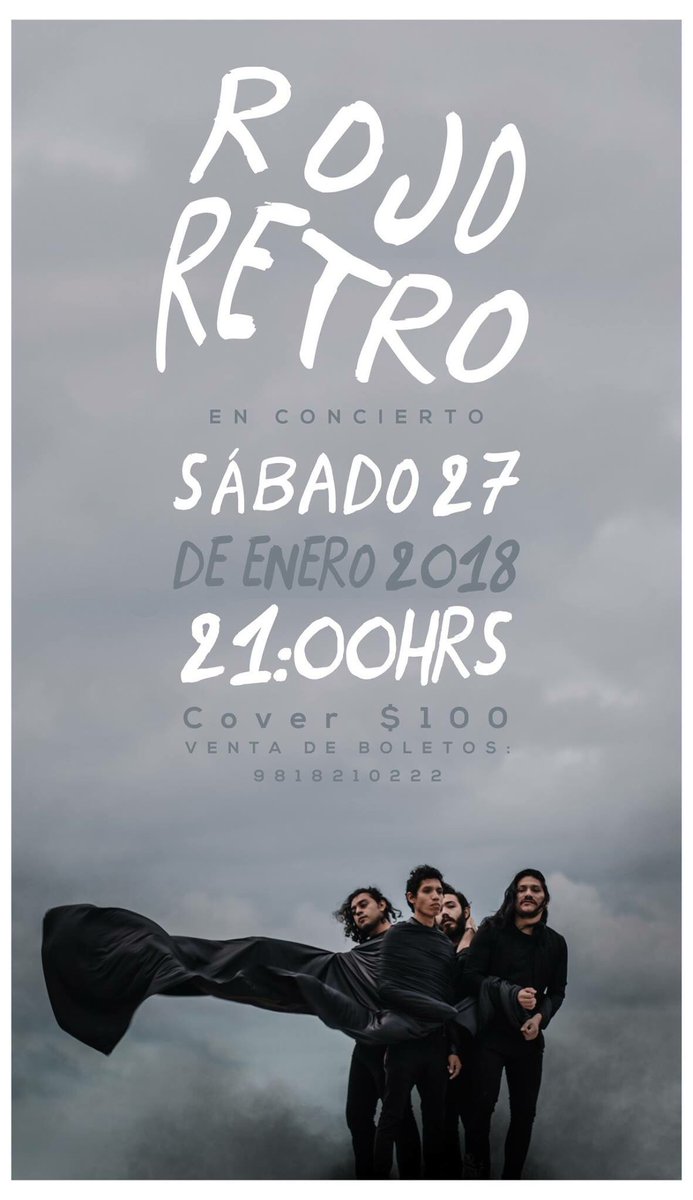 oliverpachecoMX's tweet image. Presentación @RojoRetro

Sábado 27 enero