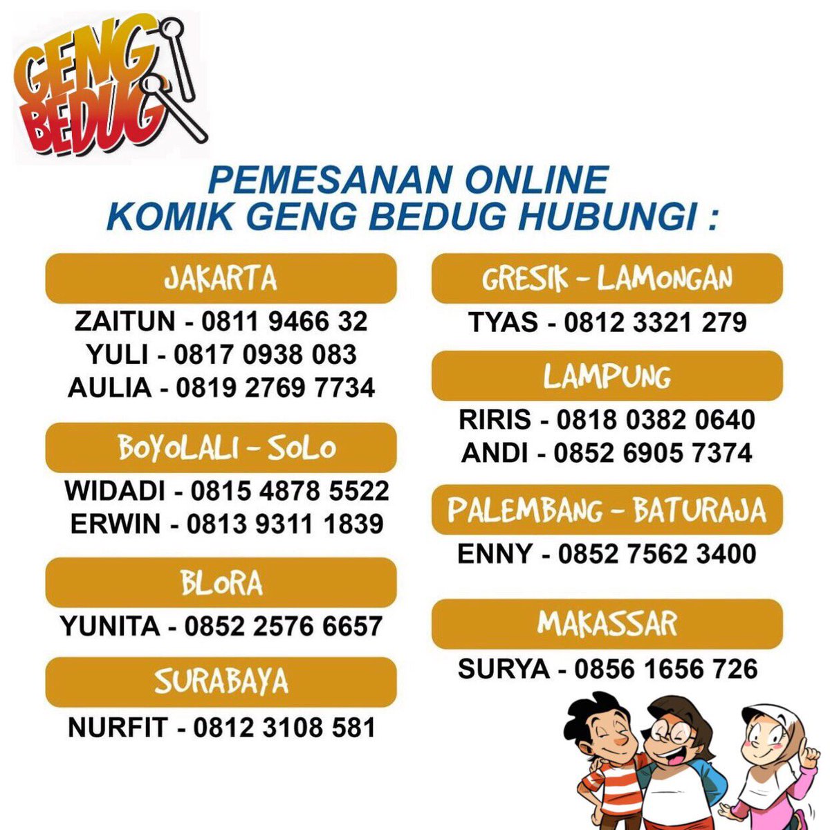 Selain <a href="/Frank_Store/">FrankStore</a>, jalur distribusi langsung #GengBedug juga ada di wilayah yang tercantum dalam daftar ini.