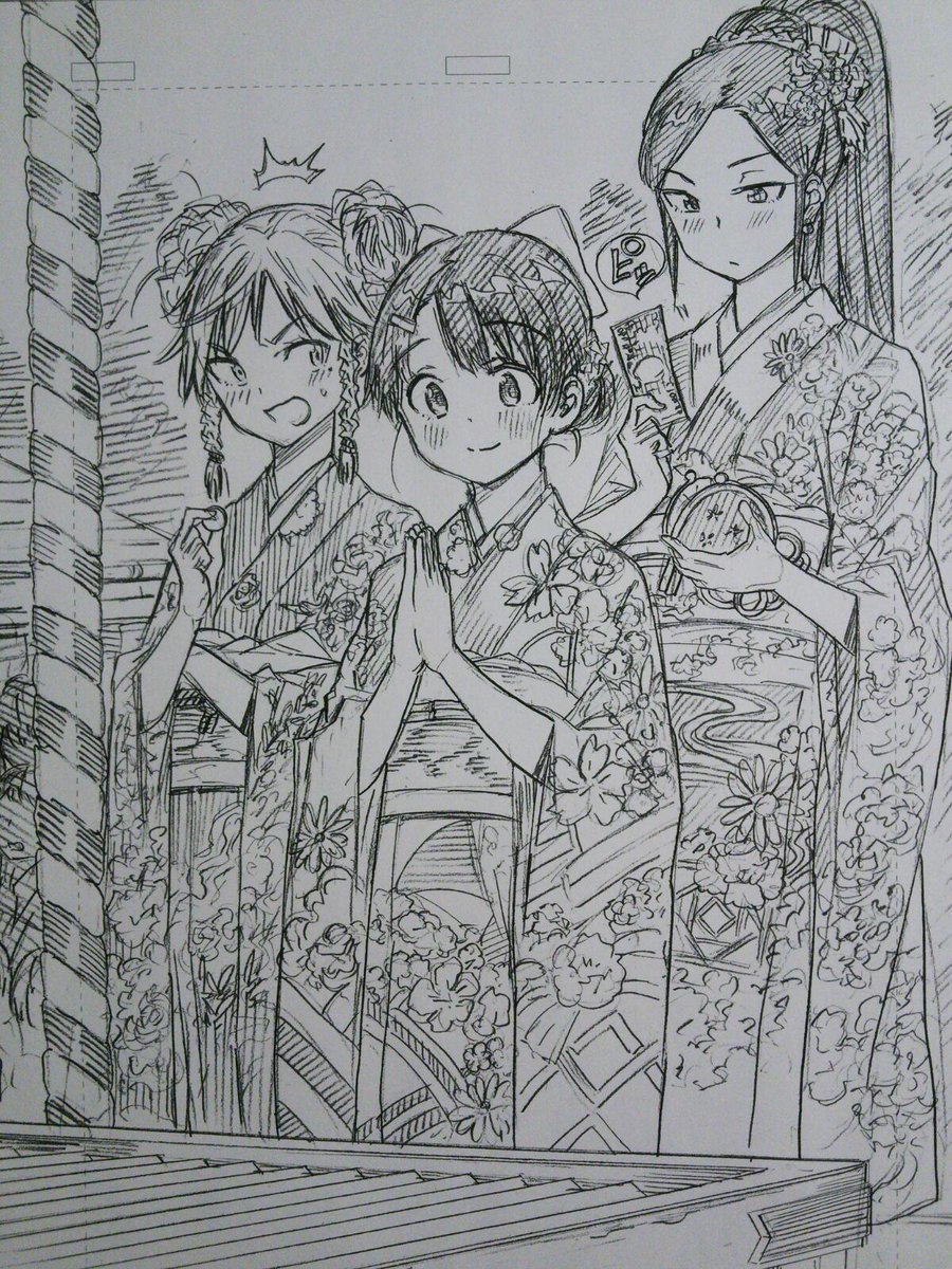 初詣の女の子 