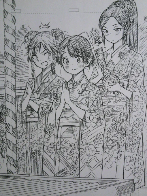初詣の女の子 