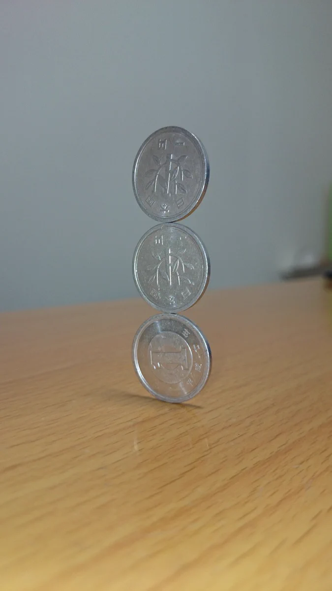 画像加工一切なし？！一円玉で作られたタワーがすごすぎるww