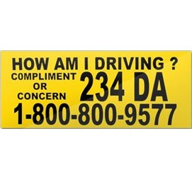 ratethisdriver's tweet photo. Yep, you got it! Make sure you memorize both numbers on the #HowsMyDriving sticker. But don't call when you're driving, that's not safe! It's almost like #TheOtherGuy's sticker wasn't designed to collect feedback or increase safety. Find a better way at https://t.co/CRCfuSvdnS! https://t.co/LRWhpRfrxa