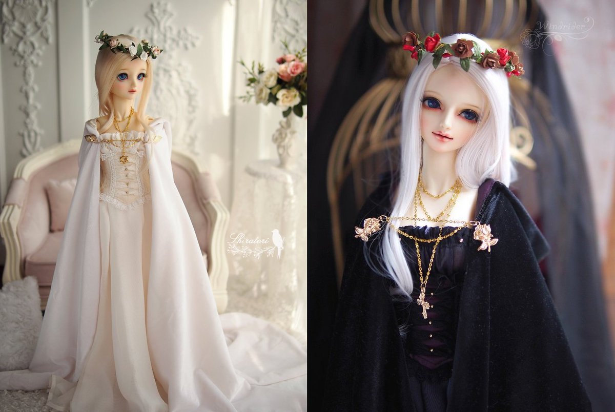 Dolk 東京本店 บนทว ตเตอร １f 入荷 60cm女の子 Sdgr Dd S M L サイズの白魔女 黒魔女ドレス が再入荷いたしました 清楚な白魔女 ミステリアスな黒魔女 どちらがお好みですか 各 26 800