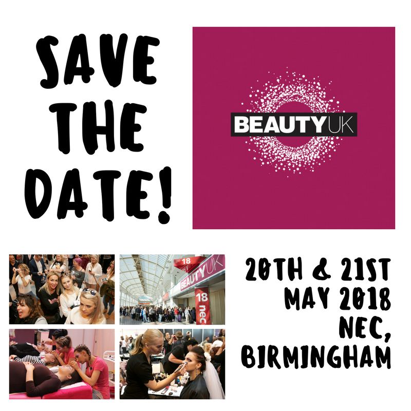 BeautyUKShow's tweet image. SAVE THE DATE: #BeautyUKShow makes its return to the NEC, Birmingham on the 20th &amp;amp; 21st May 2018 and you won’t want to miss it! Register for your free tickets here: bit.ly/BUKTickets