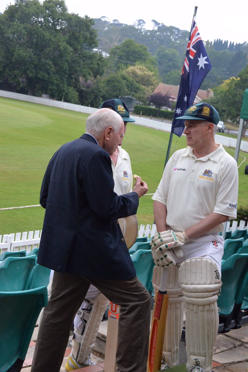 M_McCormackMP's tweet photo. Parliamentary Ashes retained at Bowral's Bradman Oval after another unfortunate washout in the 2nd match of the series. @nadams' Lords &amp; Commons made 6-215 with rain preventing Australia's run chase - a shame after we received a pep talk from cricket tragic, ex-PM John Howard! https://t.co/37l0ZEUPwH
