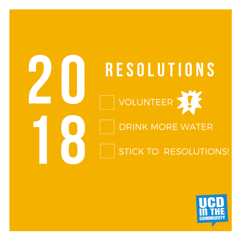 UCDCommunity's tweet photo. Is one of your New Year's resolutions to volunteer? Keep an eye on our social media for the month of January, as we highlight the many different ways in which you can! #UCDCommunity https://t.co/DowXdYQVNq