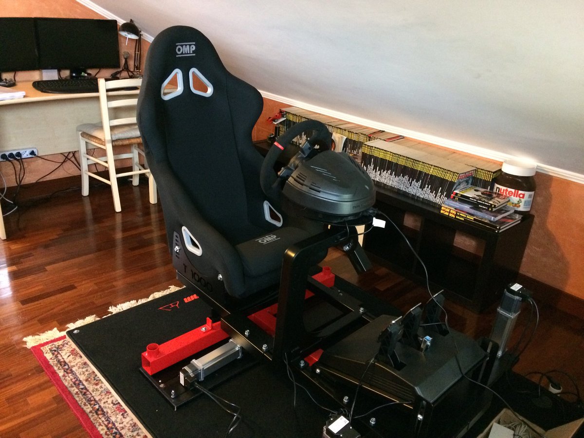ProSimu's tweet image. Beautiful setup from Mirko B (Italia). #T10003motion #ProSimu #MotionSimulator