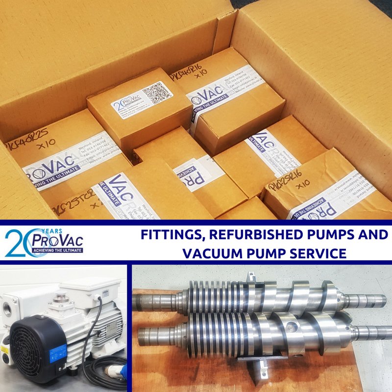 provacireland's tweet photo. #Fittings, #Feedthroughs and #VacuumChambers, Refurbished #Vacuumpumps and #VacuumPumpService - @provacireland have it all. https://t.co/memKUNatv1 to see the full range - Use our live chat function to get your queries and questions answered promptly. https://t.co/cvrCBos8kI