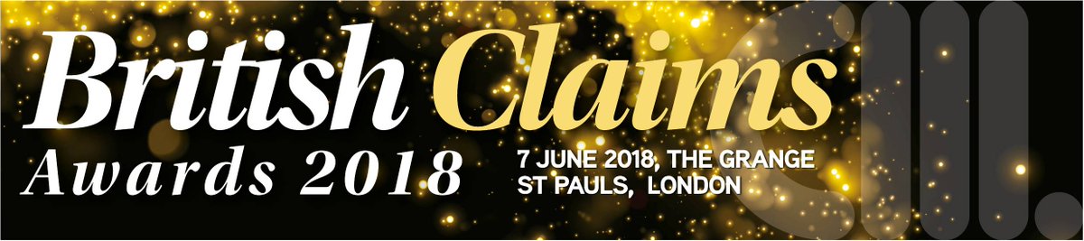 Make 2018 a winning year by entering The British Claims Awards! 

lnkd.in/d5ECDn9

Entry deadline: 29/03/18

#Insurance #Broker #Claims