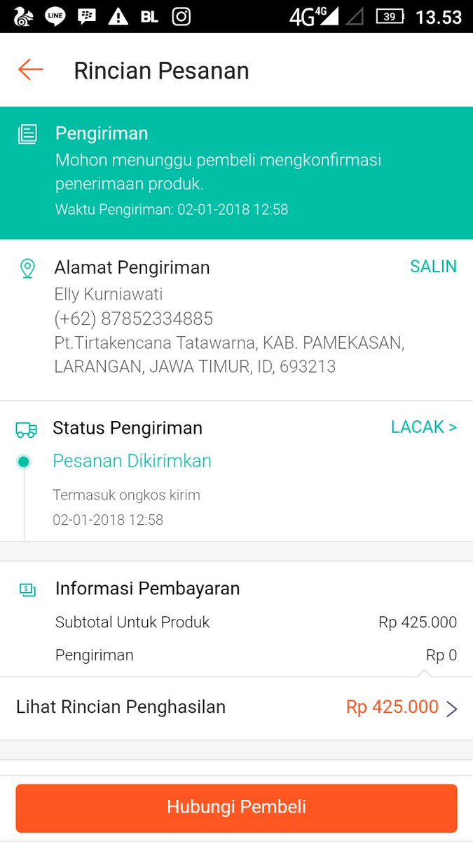 paris_watch's tweet photo. @ShopeeCare 
Siang admint,mohon bantuan nya.saya mau kirim barang dari shoope.tadi nya saya pikir pembeli menggunakan jasa JNE,tpi ternyata pake J&amp;T,waktu saya mau kirim barang pake J&amp;T,orang J&amp;T nya malah minta no resi nya sama saya.mohon dibantu admint
Dibawah ini transaksi nya https://t.co/4TJmX9DD4P