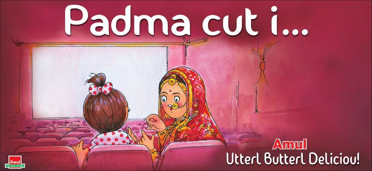 Amul_Coop's tweet photo. #Amul Topical: Bollywood blockbuster cleared  with small name change! https://t.co/ZHAdXD5nr2
