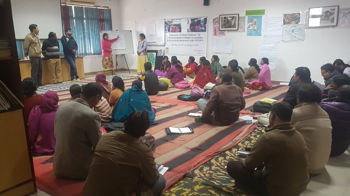RGMVP's tweet photo. Community co-design workshop @RGMVP for innovating impactfull strategies for promoting family planning under Phase -II of #UPCMP @BMGFIndia #WomenInHealth https://t.co/gZRjeVkOSO
