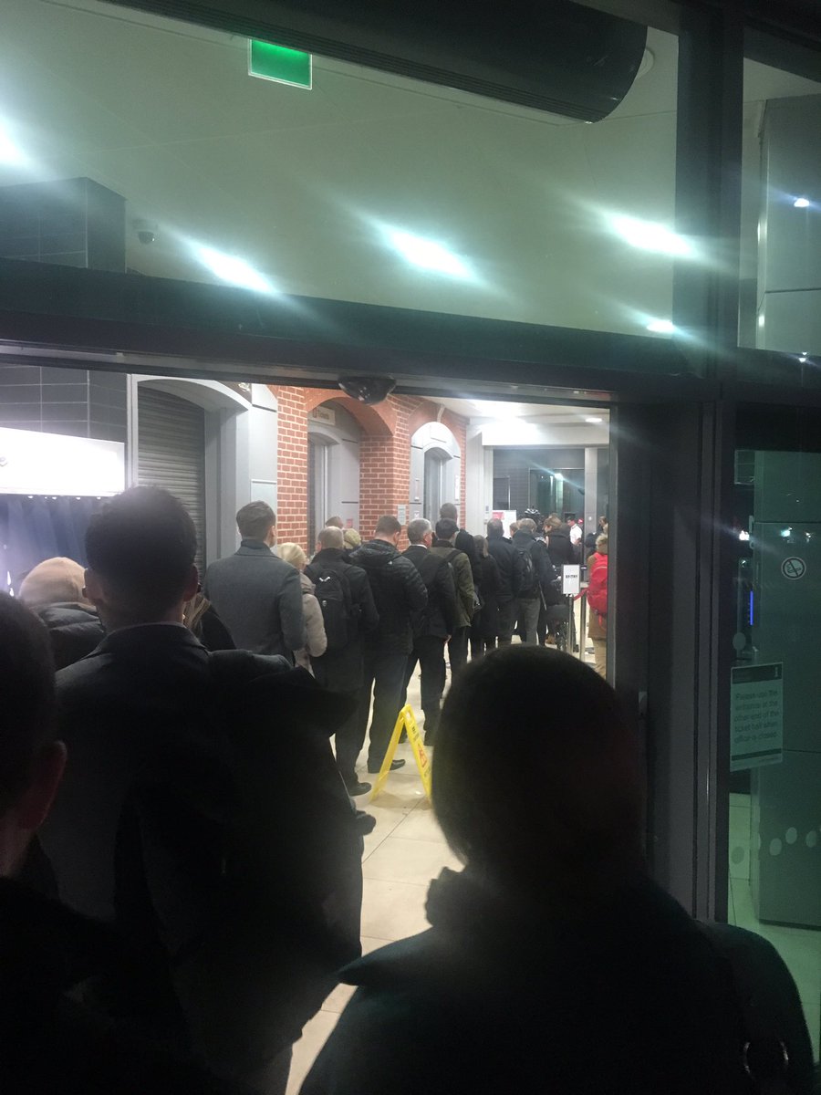 CllrCRoberts's tweet photo. Looks like the queues are 3.4% longer on fare rise day @greateranglia #Billericay What will the extra £15 on my monthly pass get me I wonder? #NoValue #Monopoly #CustomerLast #Essex #LesserAnglia https://t.co/AsxLtJlY3Y