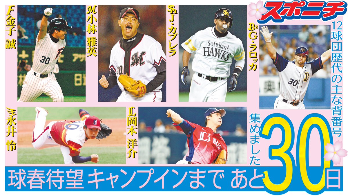 スポニチ面担さん On Twitter プロ野球 球春到来まで 30 パ リーグ 幕張の防波堤 日米234セーブ 小林雅英 入団当初は 30 として新人王を獲得した 金子誠 シーズン最多死球 28 の日本記録を持つ ラロッカ 写真は記録達成した瞬間 楽天黎明期を支えた