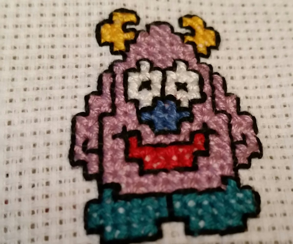 GivieLane's tweet photo. Loving cross-stitching these wee monsters! They are slightly addictive to sew!
#crossstitch #quickstitch #monsters https://t.co/IIrEw9ZpSq
