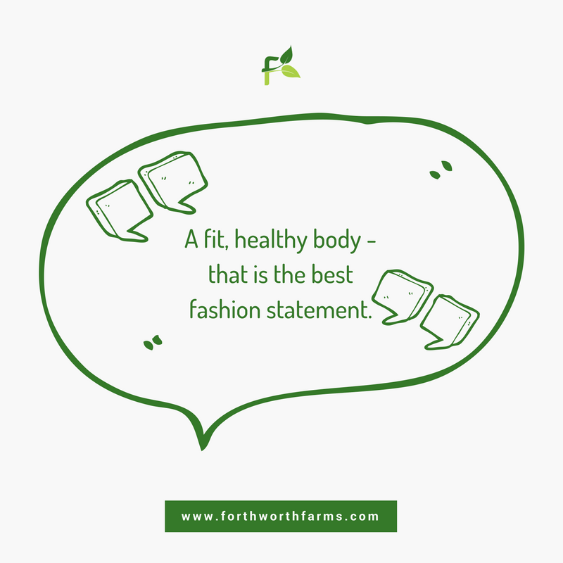 ForthWorthFarms's tweet photo. Keep your style elegant, and eat fresh foods; nothing can be more worthwhile to your belly!

#FoodieQuote #FitFam #Success #LifeHack #PositiveVibes #TuesdayThought https://t.co/WhfACElxIg