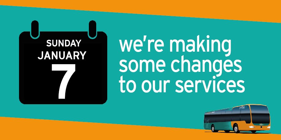 We're making some changes to our services from Sunday 7 January. View all the changes here: bit.ly/2BG3NO5 #cbupdate