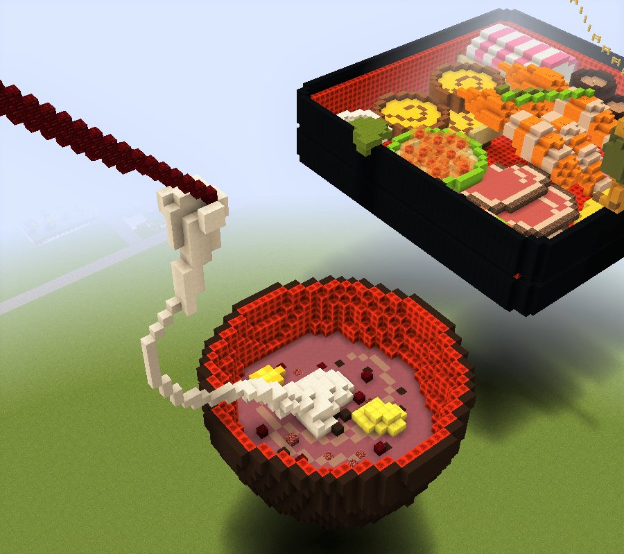 マイクラでご飯を作るよ フードクラフト Minecraft Togetter