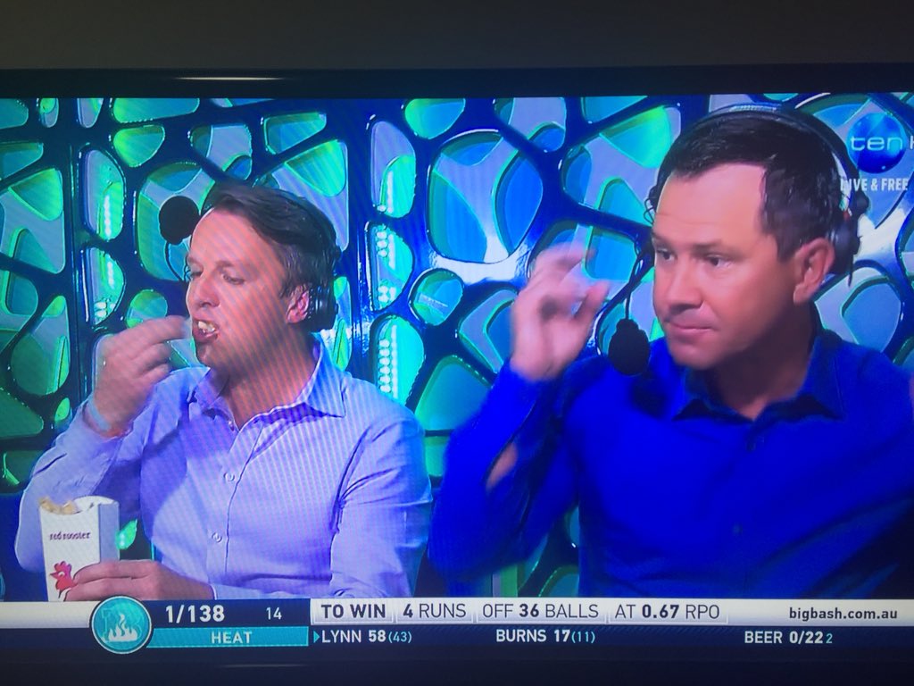 mattybaz23's tweet photo. Loved watching @Bazmccullum and @lynny50 tonight, but the biggest highlight was seeing @Swannyg66 stuffing his face #BBL07 #BashBrothers https://t.co/WIk6jzxKbZ
