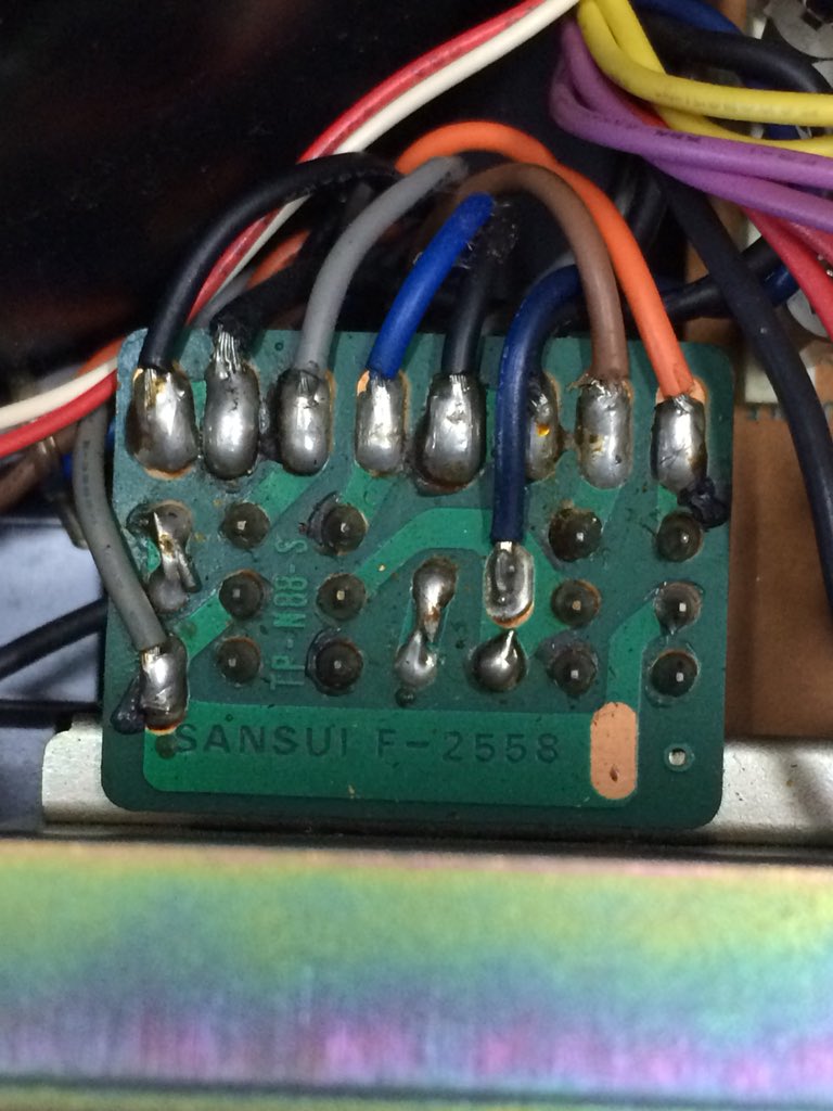 pcm501es's tweet photo. Sansui BA-1000
初めて開けました、オリジナル内部。
#Sansui #BA1000 https://t.co/R1JWEBkT3o