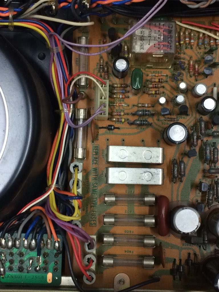 pcm501es's tweet photo. Sansui BA-1000
初めて開けました、オリジナル内部。
#Sansui #BA1000 https://t.co/R1JWEBkT3o