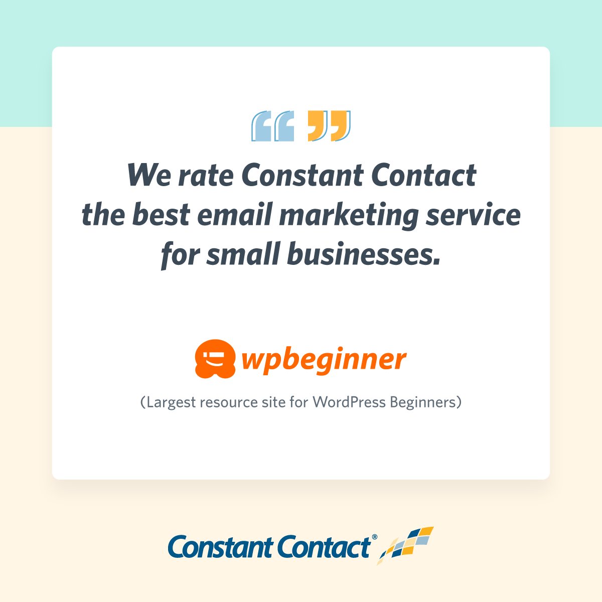 Constant Contact has been rated as the best email marketing tool for businesses #BeAMarketer